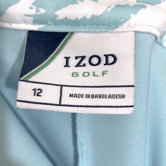 IZOD Light Blue Golf Skirt Skorts With Pockets Size 12 - Picture 8 of 9